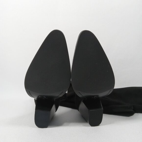 MARC FISHER Ltd Black Faux Suede Leather Over the Knee Boot Womens Size 9 - Picture 14 of 14